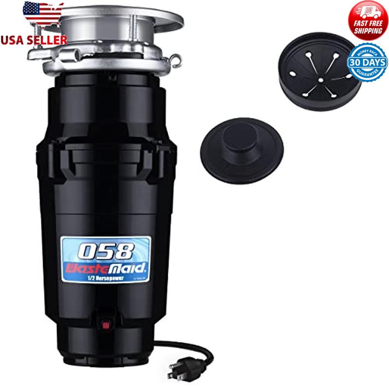 1/2HP Garbage Disposal Anti-Jam Stainless Steel Continuous Feed Easy Install New