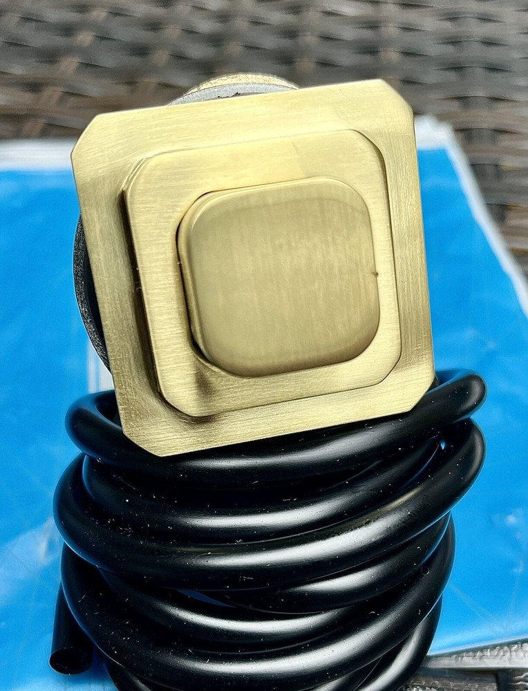 Garbage disposal air switch button - Brushed Gold