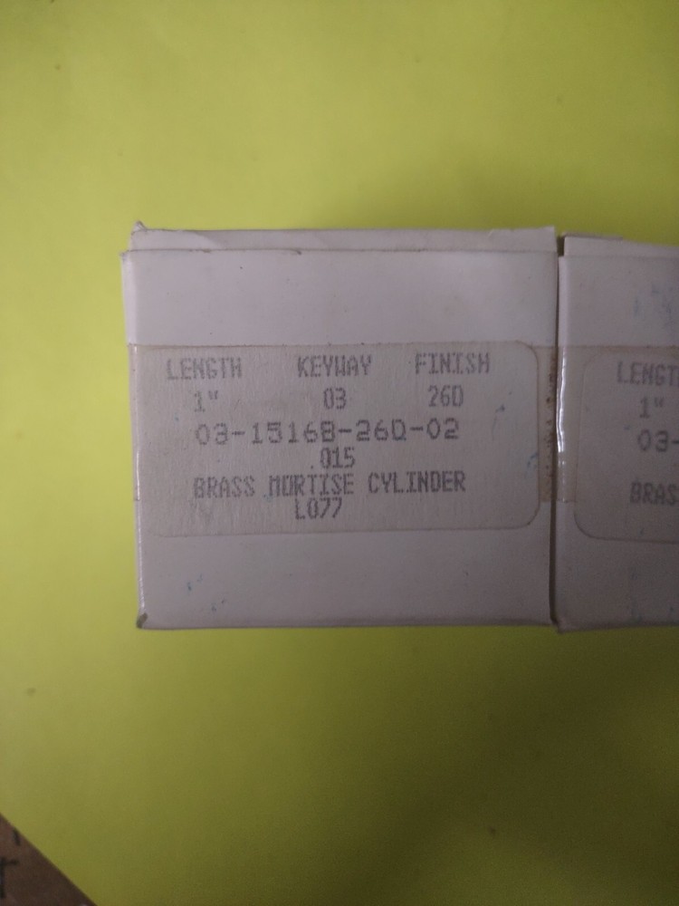 Dorn Mortise Cylinder 1"