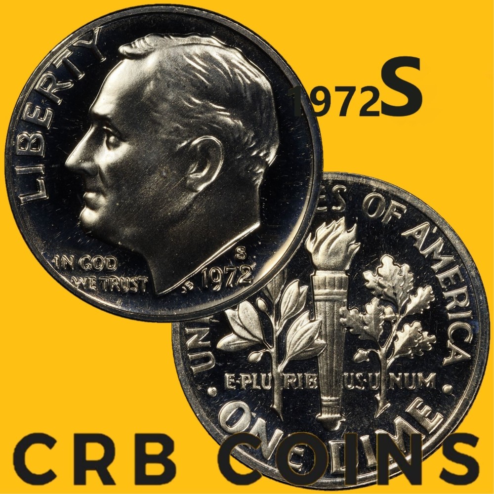 1972-S Proof Dime - Proof (PR) KM#195a - D72S