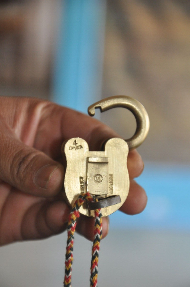 6 Pc Different Vintage Brass Fine Handcrafted Small Padlocks