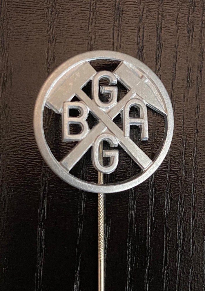 WW2 GERMAN THIRD REICH G.B.AG COAL MINE MFG. Stickpin Mint
