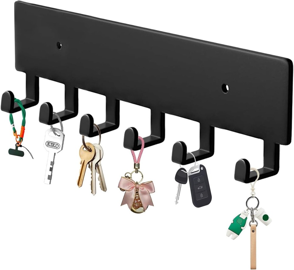 Wall Mount Key Holder with 6 Hooks