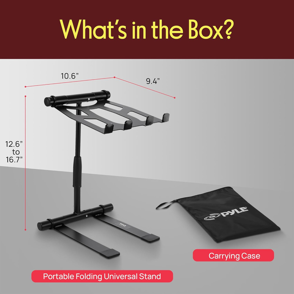 Portable Folding Laptop Stand - Standing Table with Adjustable Angle, Foldabl...