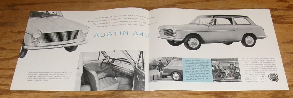 Original 1960 Austin A40 Sales Brochure 60