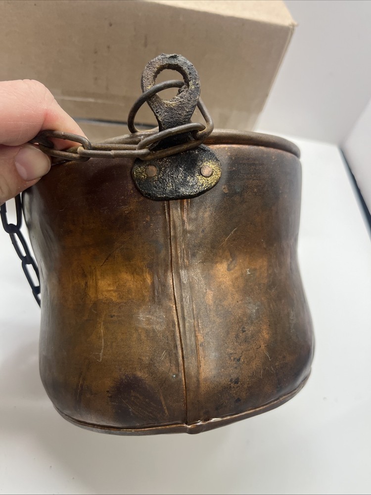 Antique Copper Hanging Pot