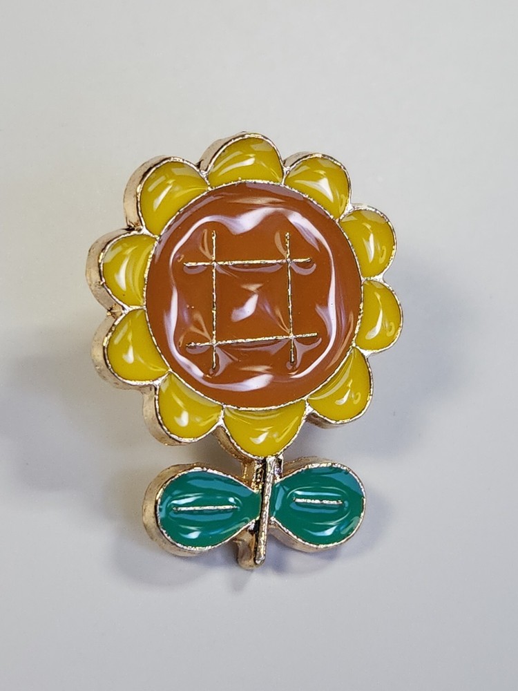 Cartoon Sunflower Lapel Pin
