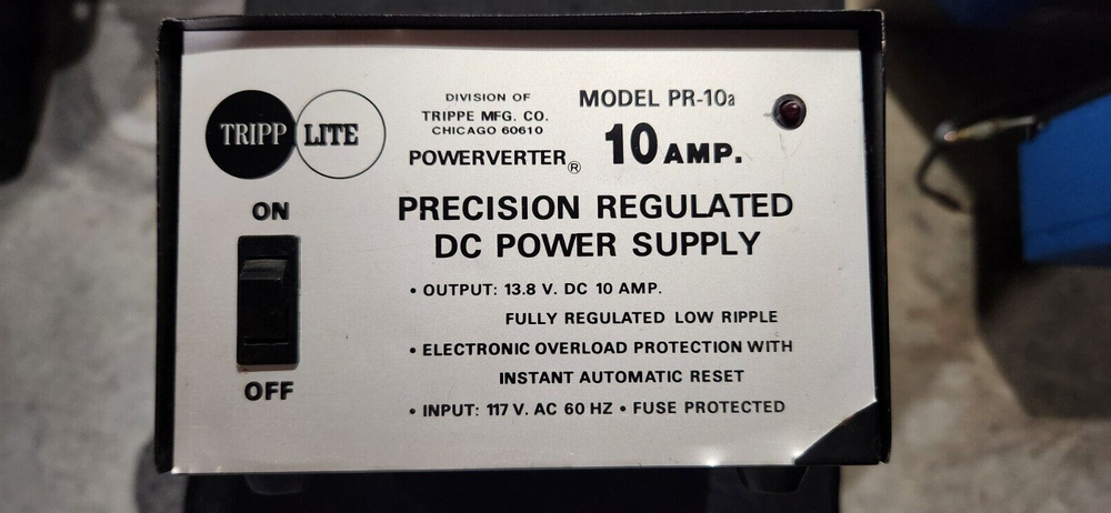 TRIPP LITE DC POWER SUPPLY PR-10a