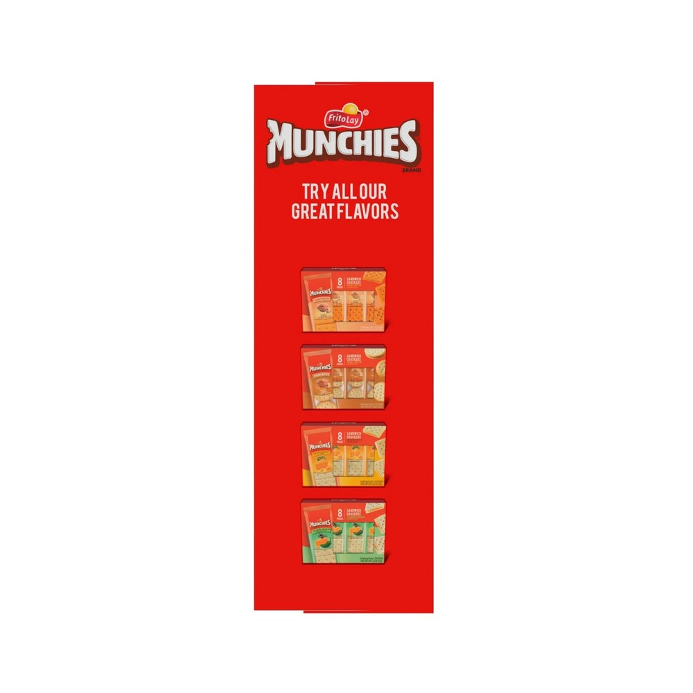 8CT MUNCHIES CRACKERS NACHO CHEESE 11.04OZ