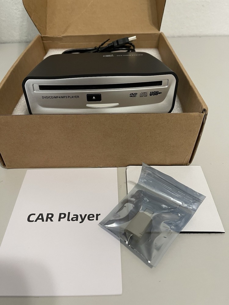 BDYING External Car Universal CD Player Machine, Vehicle blackwhite