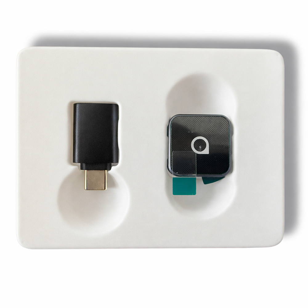 Ottocast Mini Cube Gray USB-A Wireless CarPlay & Android Auto Adapter