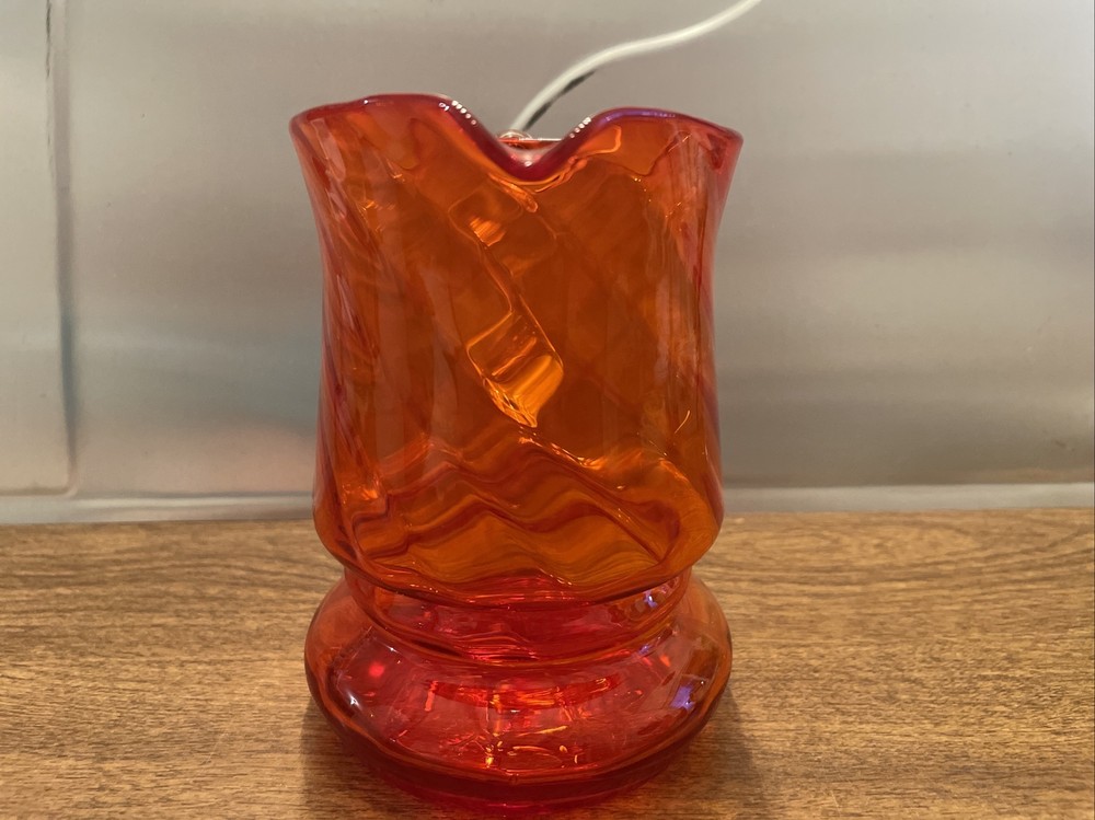 Vintage Orangle Glass Pitcher