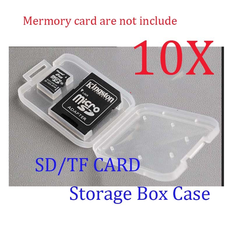 10x Cellphone Camera Memory Micro SD&TF Card Plastic Storage Box Case Container
