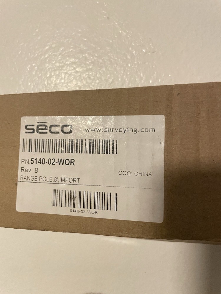 New Seco 8ft SurveyIng Range Pole