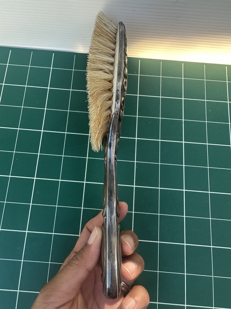 Vintage 835 German Silver Dressing Table Vanity Brush W/ Monogram