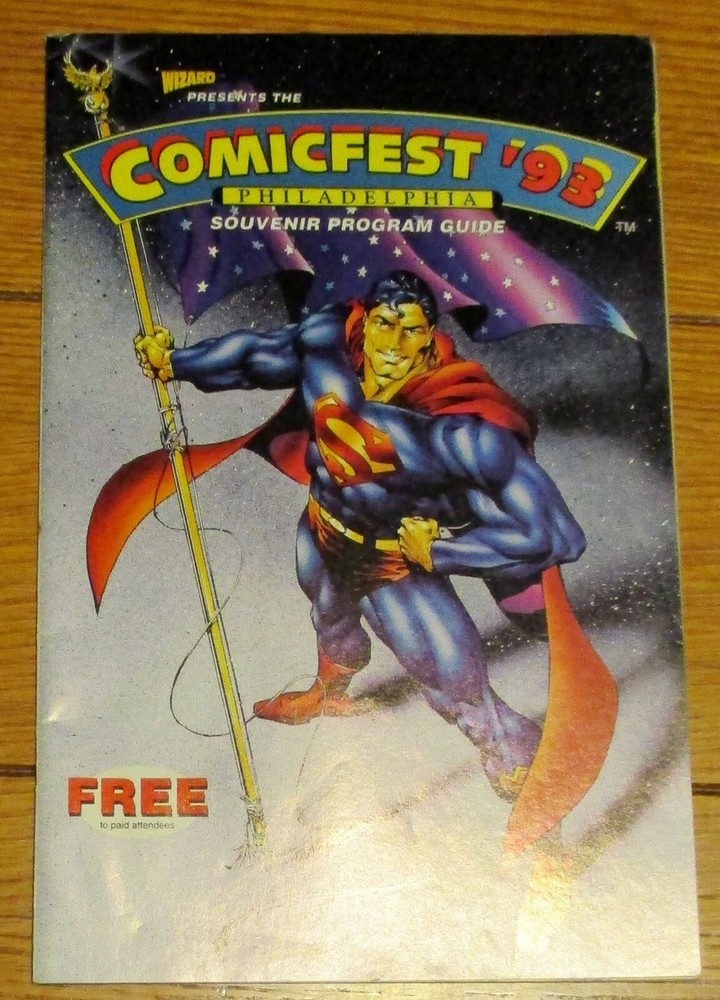 1993 Comicfest Philadelphia Pa Program Lot 6W
