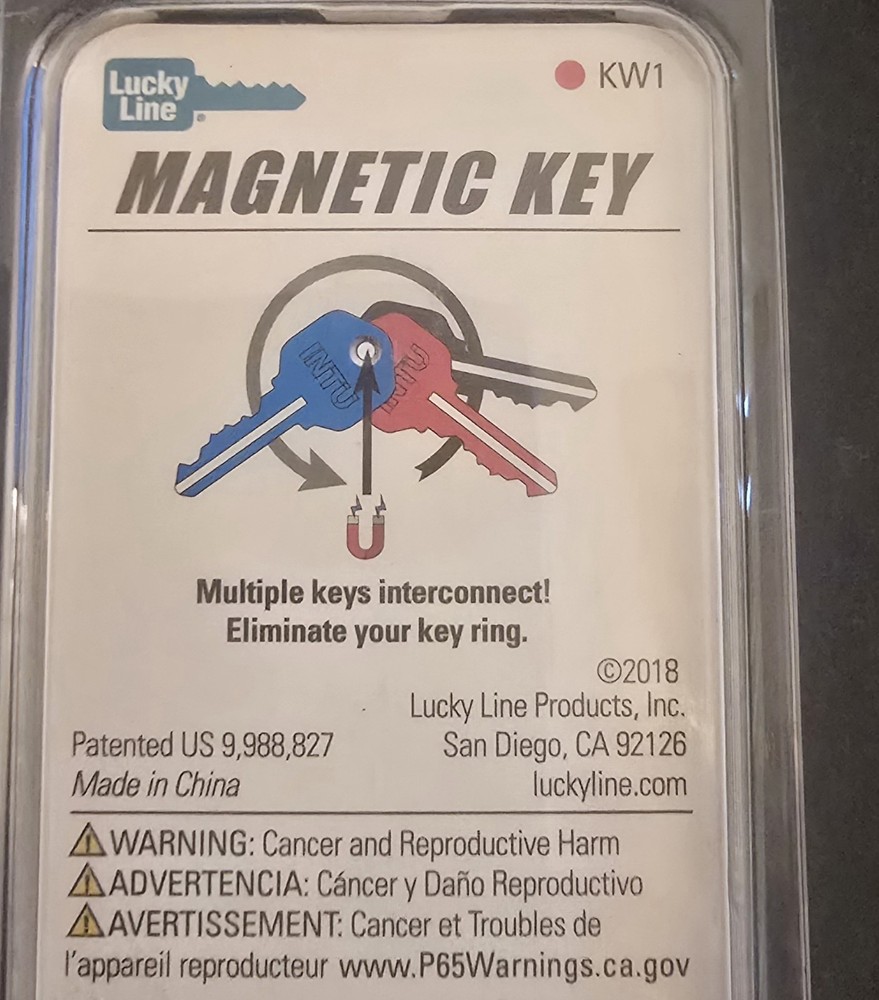 Kwikset Magnetic Key Blue