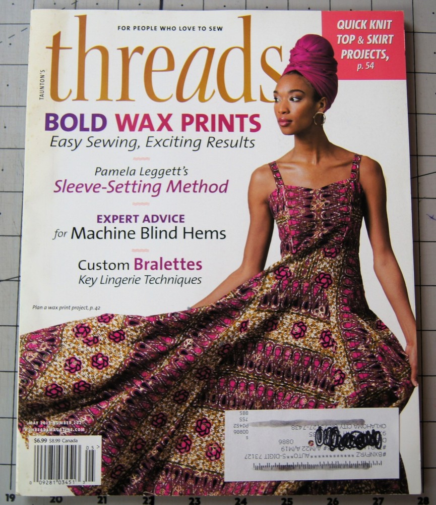 Threads Sewing Magazine April/ May  2019