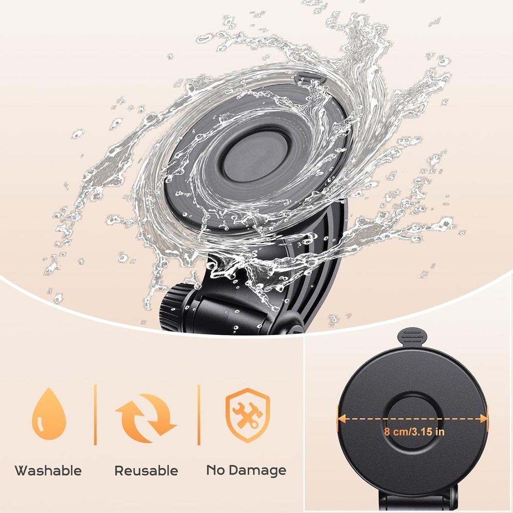 OHLPRO Tablet Holder for Car Dashboard [Suction Cup Mount] Windshield Black