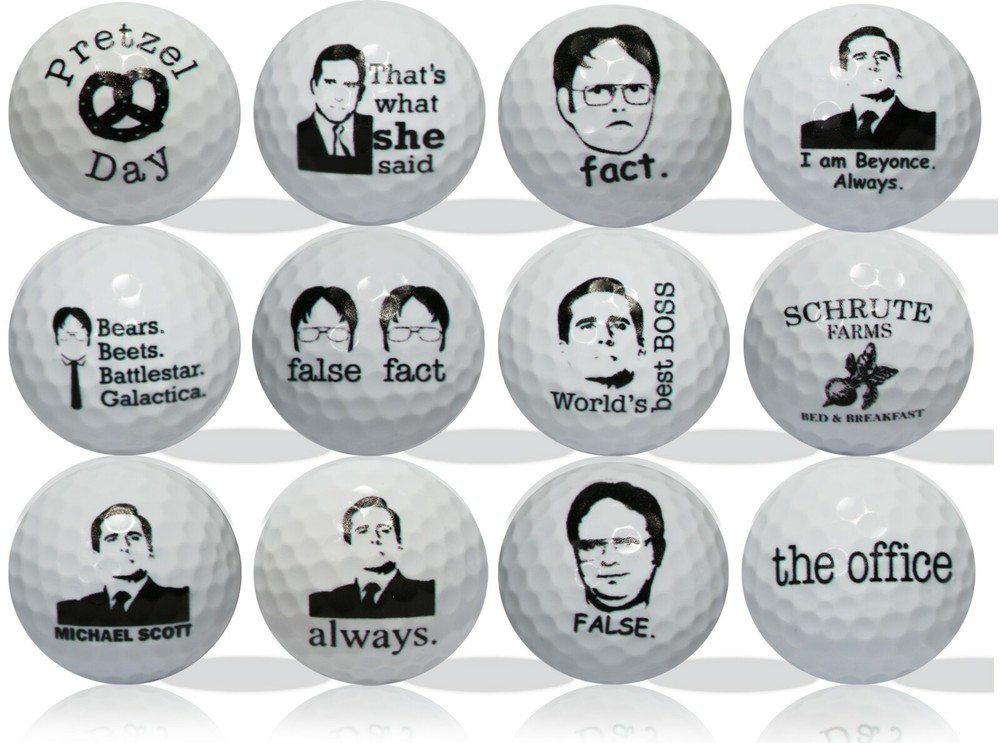 The Office Golf Balls 12 Pack - Perfect Gift Idea