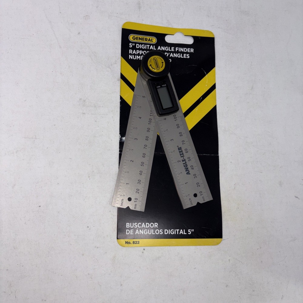 General Tools 822 Digital Angle Finder, 5" Size