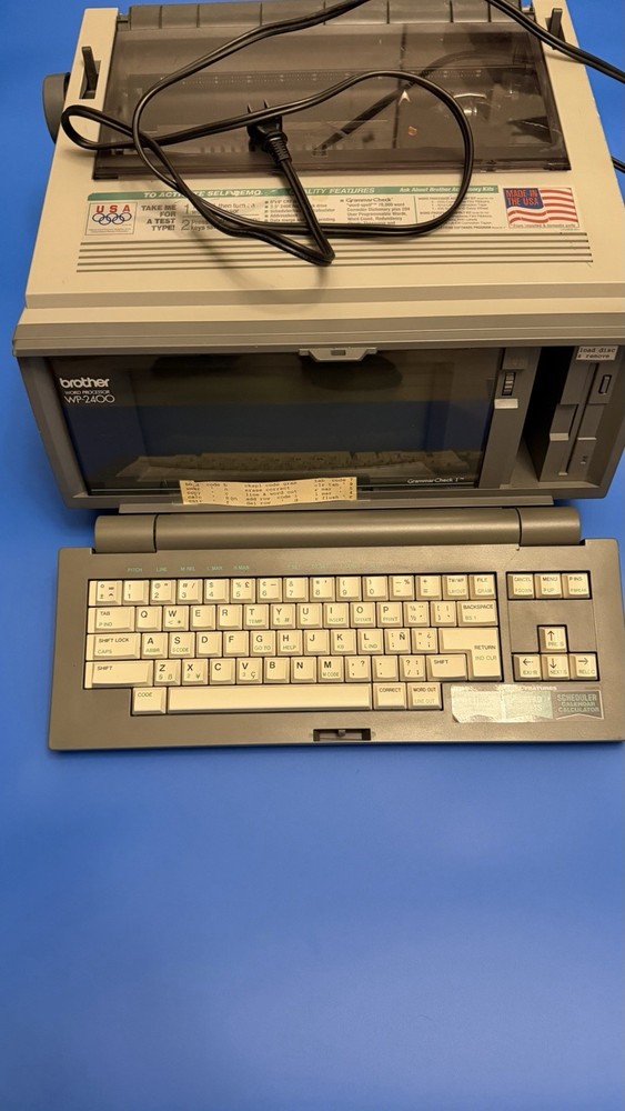 VTG Brother Word Processor WP-2400 "UNTESTED"