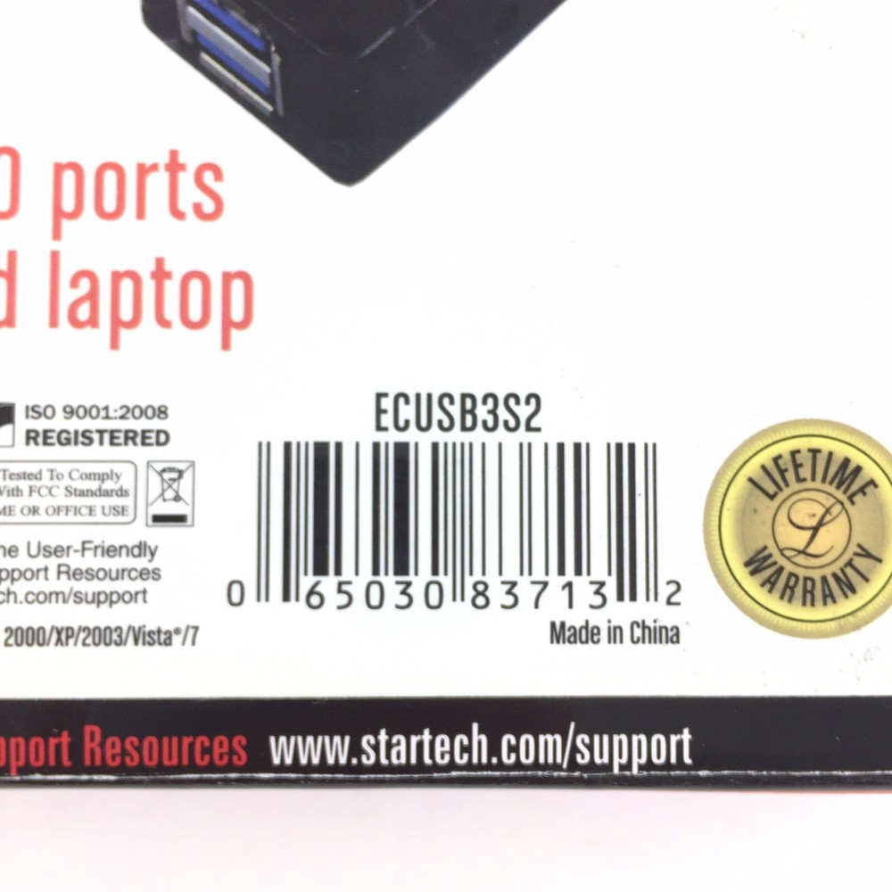 StarTech ECUSB3S2 2 Port ExpressCard Superspeed USB 3.0 Controller Adapter Card