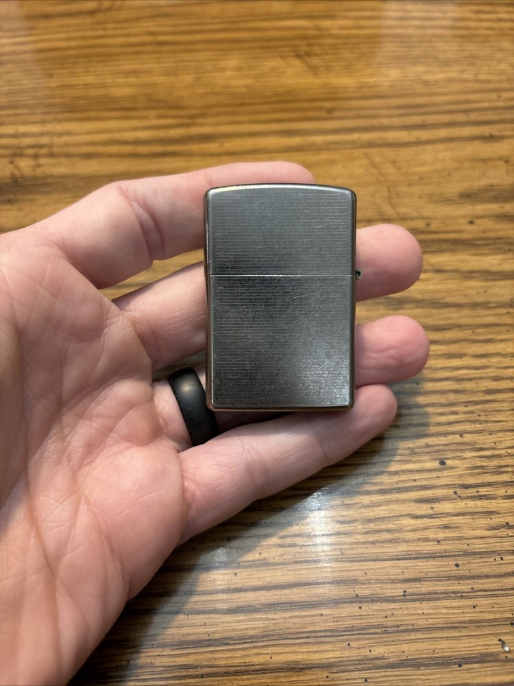 Zippo Black Horizontal Stripe Cigarette Lighter K 05 2005