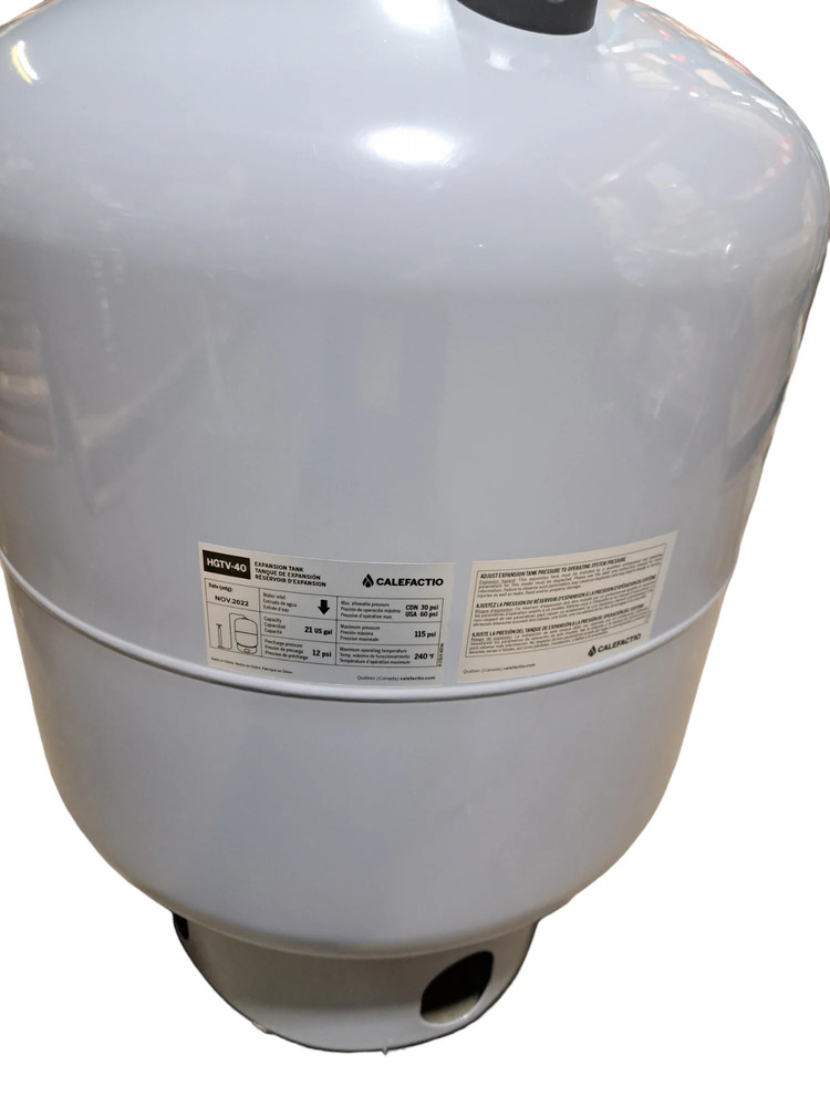 Calefactio, HGTV-40, 21 Gallon, Heating System, Expansion Tank, Floor Standing