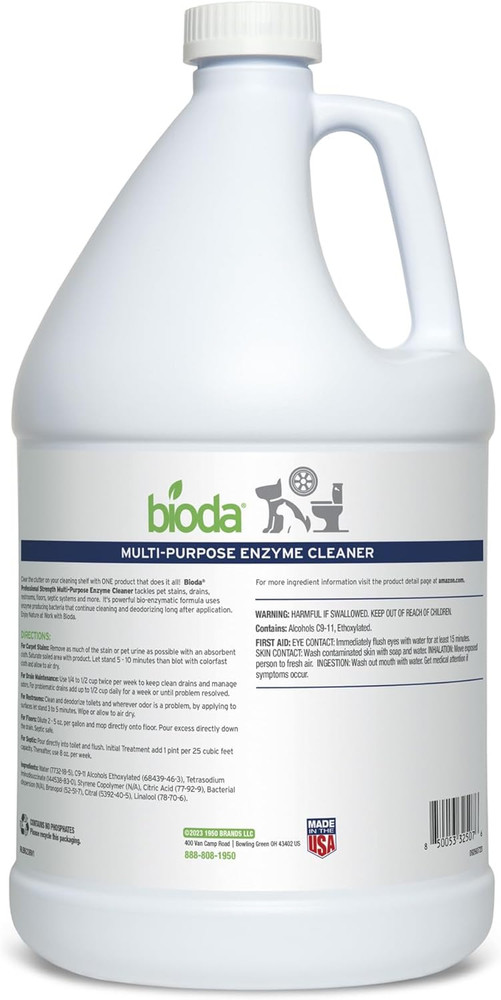 Multi-Purpose Probiotic Enzyme Cleaner and Deodorizer Professional Strength