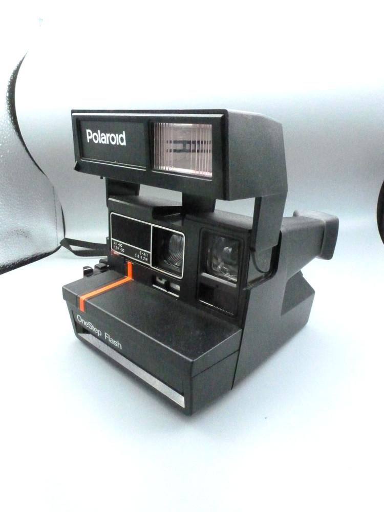 Vintage Polaroid OneStep Flash Camera With Strap - Great Condition - Untested-99