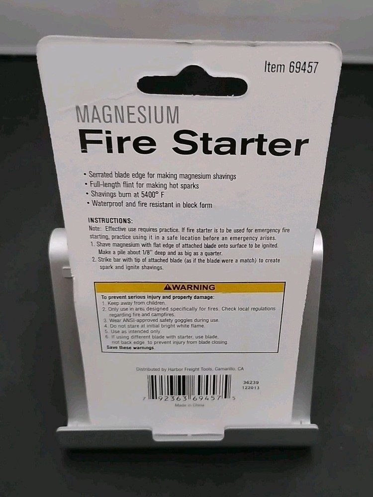 Magnesium Block Flint Fire Starter Emergency Survival Camping 🆕