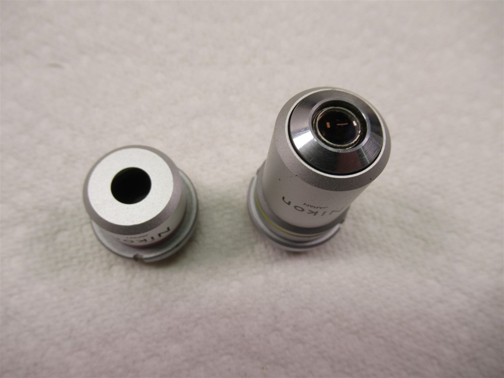 Nikon 10x and 4x Microscope Objective Lenses for Model SC