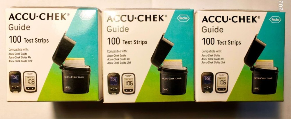 300 ACCU-CHEK Guide Glucose Test  Strips Exp 2/2027