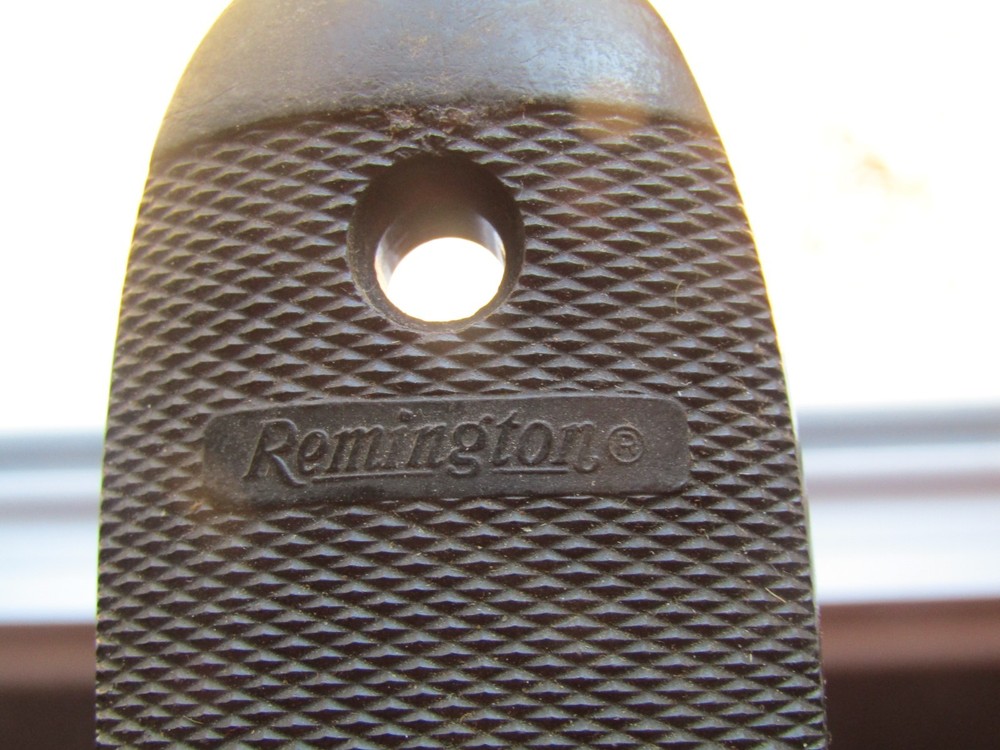Vintage Remington Butt Plate - Black Plastic