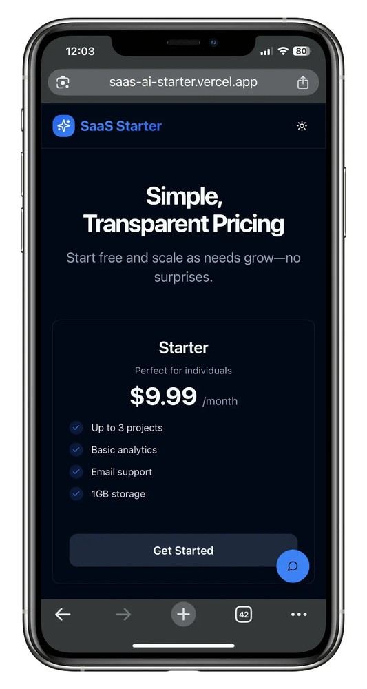 AI SaaS App Template Content Writer Image Generator Chatbot Turnkey Business Web