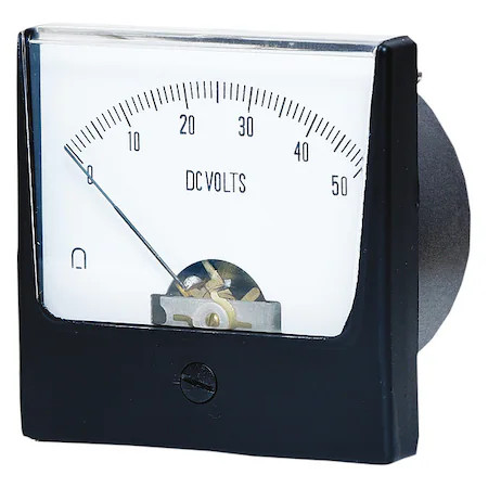 Analog Panel Meter, Dc Voltage, 0-50 Dc V, 12G443