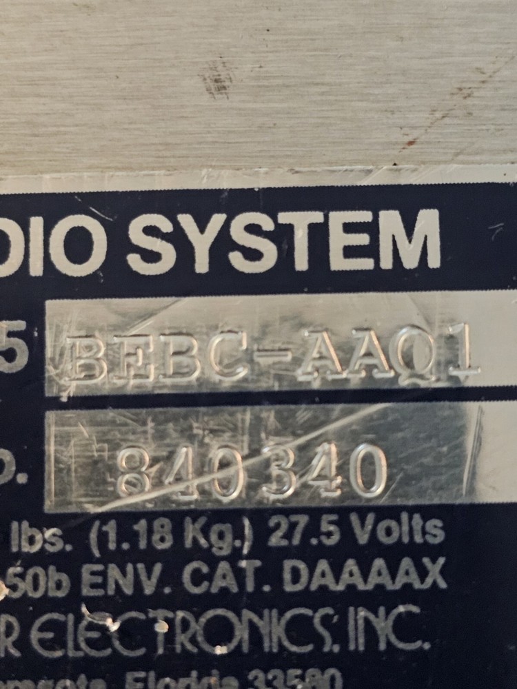 Baker Electronics M1045 Audio System M1045 BEBC-AAO1 Aviation Control Panel