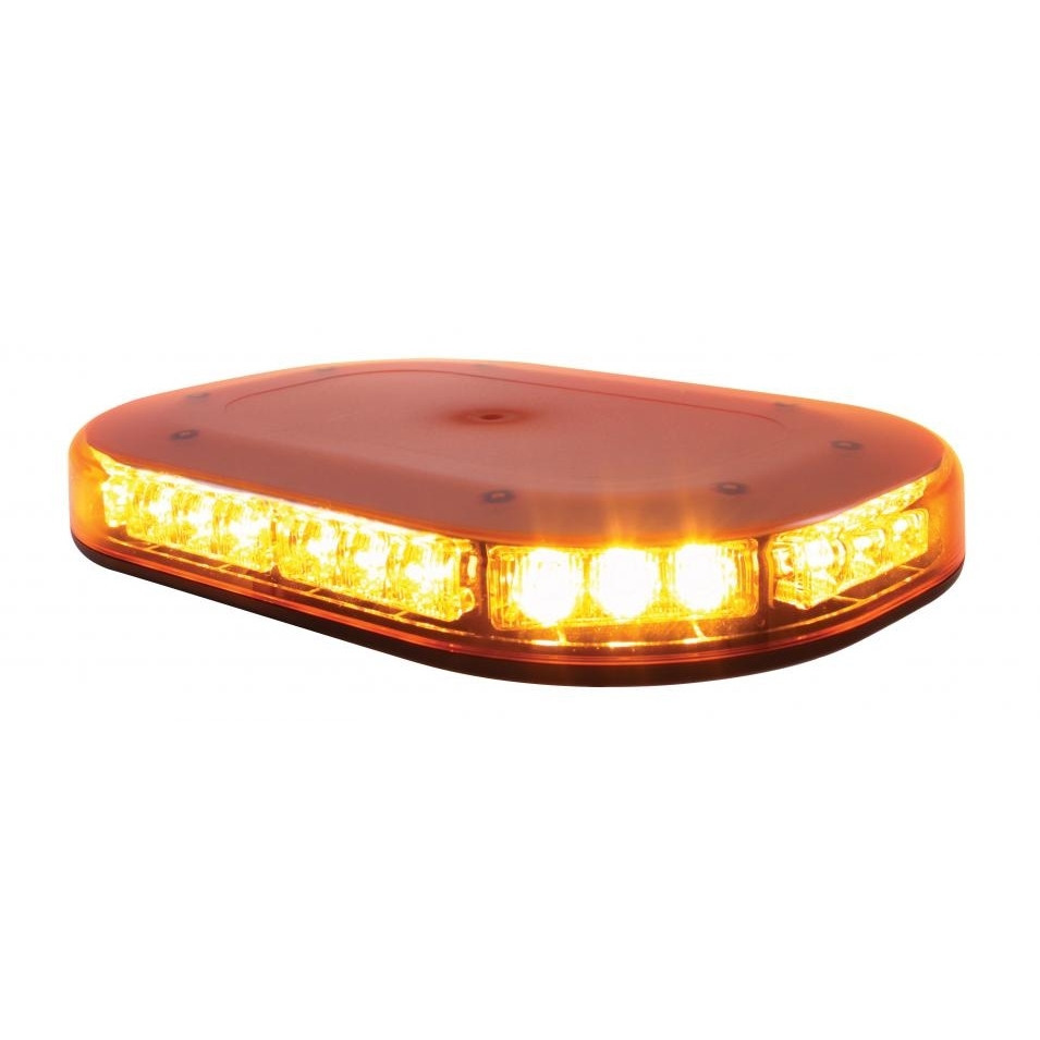 High Power LED Micro Warning Light Bar, 30 Diodes, 23 Flash Pattern-Magnet Mount