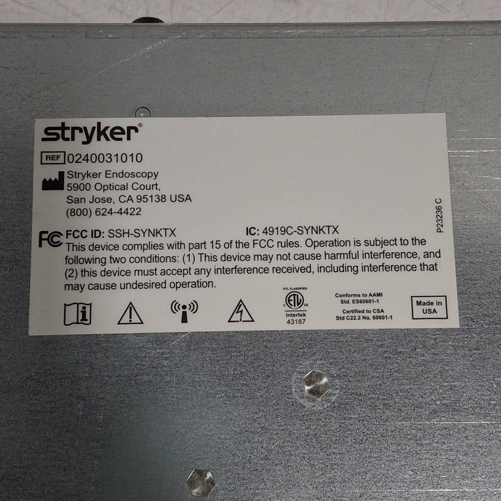 Stryker Wireless Transmitter Synk Wireless platform