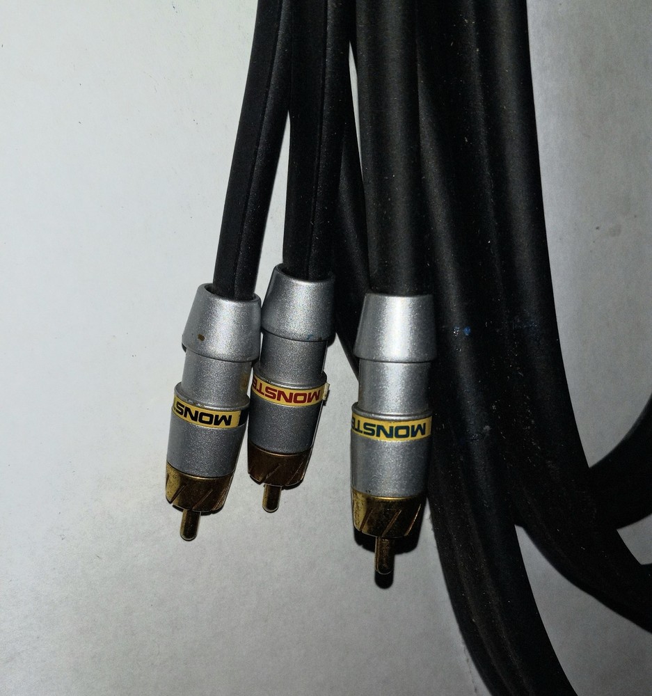 Monster CR CB Y Component Video 6’ Cable Rca