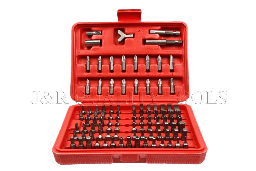 Vector Tools Security Bit Set, Chrome Vanadium Steel | 100-Piece Set One Size