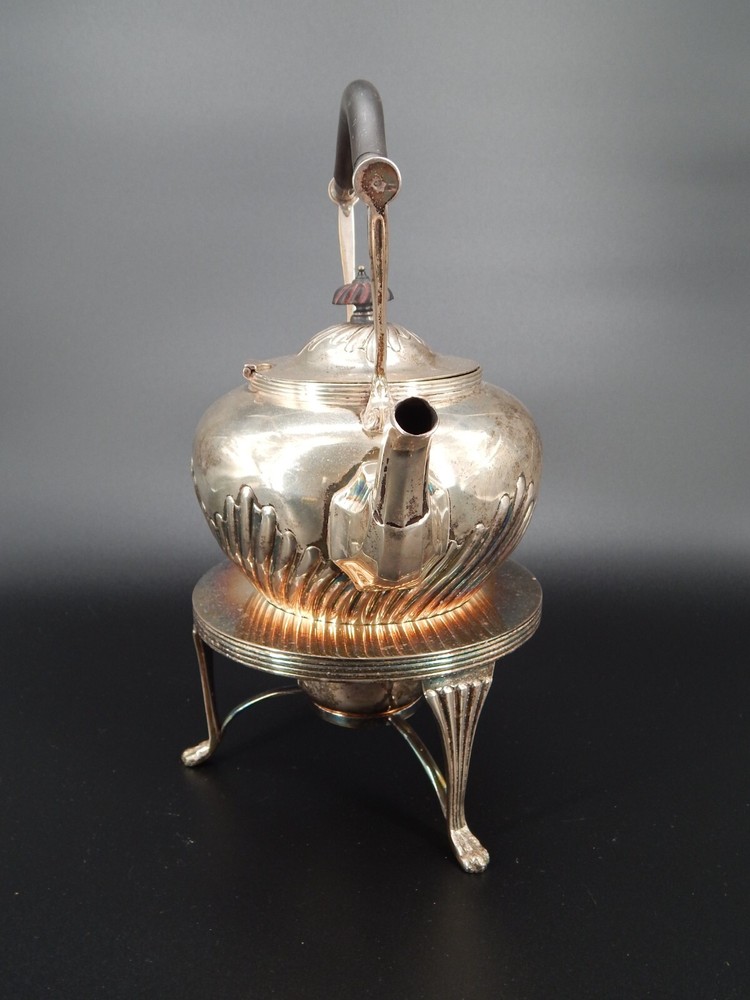 John Round & Son Silver Plated Tea Kettle & Warmer - READ DESCRIPTION