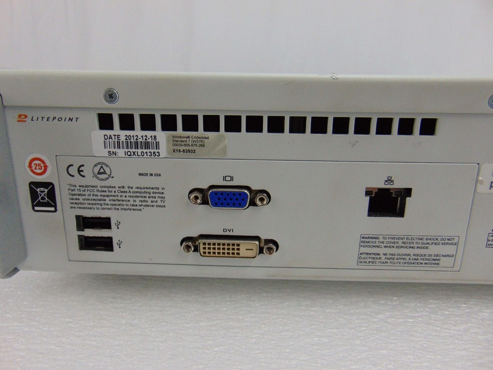 Iqxel Iqxel80 LitePoint RF Connectivity Test System*used working