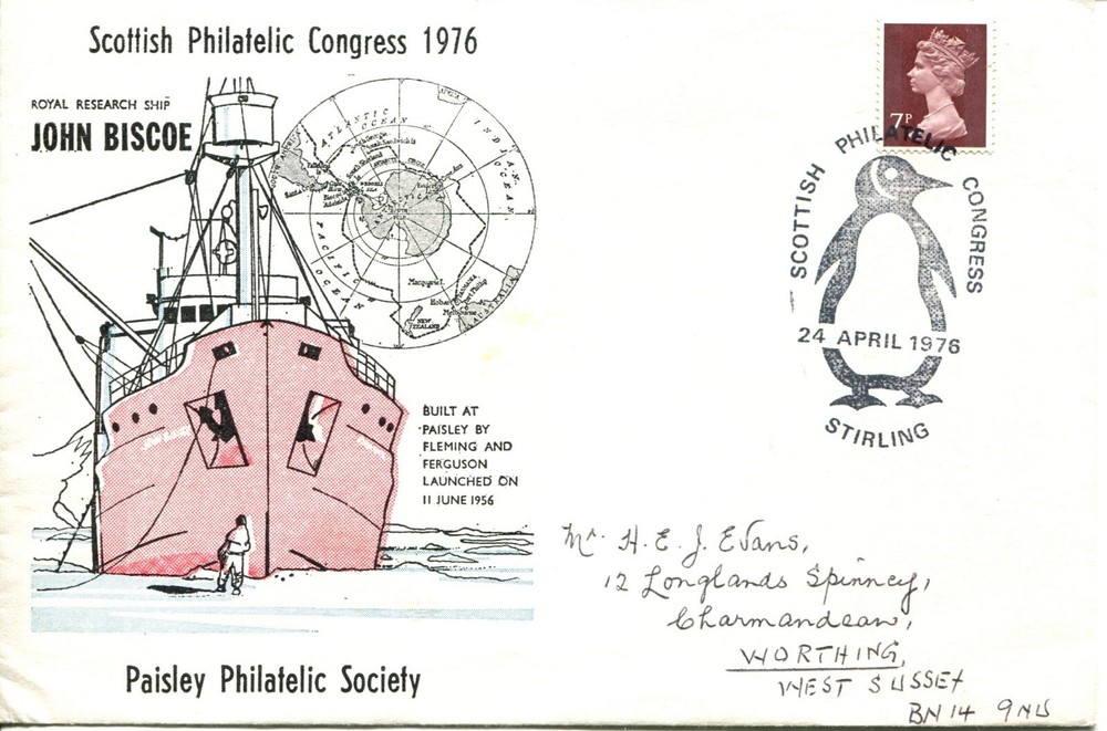 BRITISH ANTARCTIC TERRITORY COVERS (10) SEVERAL SIGNED