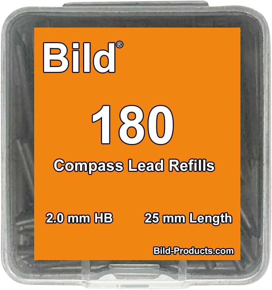 180 Premium Compass Lead Refills 2.0mm for Precision Drafting High Quality