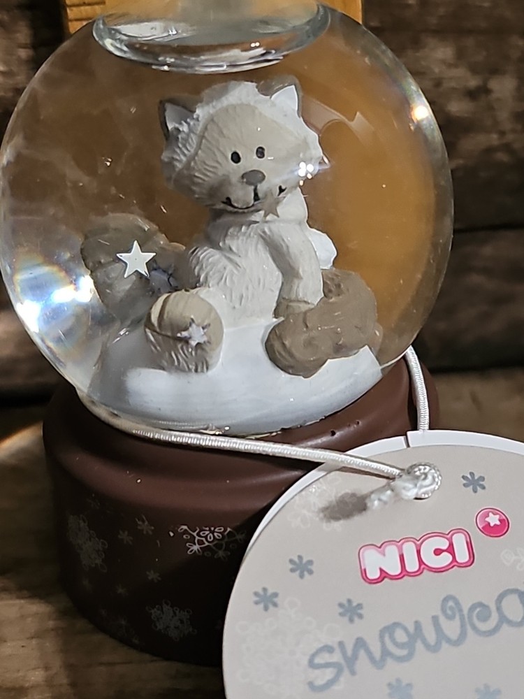NICI ~SNOWCATS ~ 2008 Mini Snow Globe