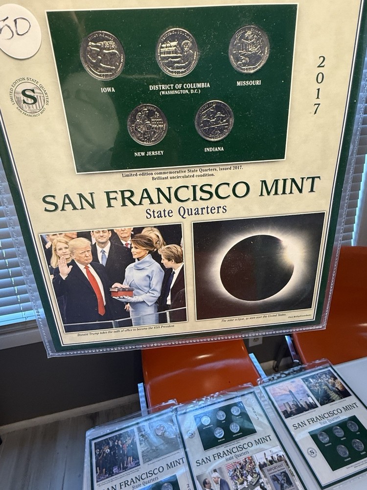 Commemorative Limited Edition San Francisco Mint State Quarters,  2012-2019