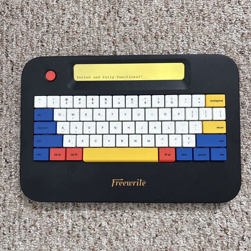 Astrohaus Freewrite Alpha Cosmic Edition Digital Typewriter with Felt Case