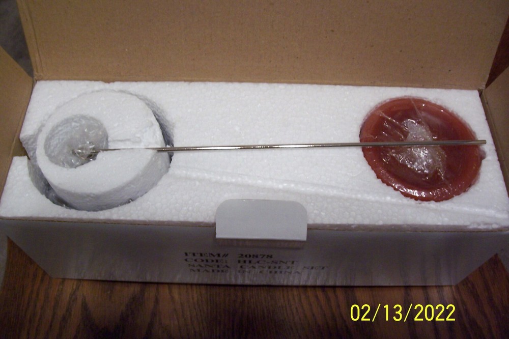 Santa Candle Set - NIP